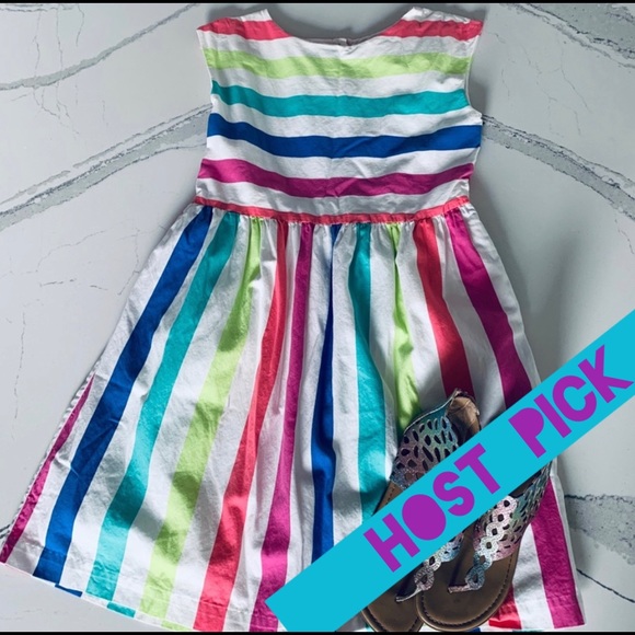 GAP Other - Gap Kids Rainbow Striped Keyhole Dress XXL